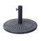 Emma and Oliver Keegan 19.25" Diameter Universal Sunburst Pattern Cement Patio Umbrella Base with Weatherproof Plastic Polymer Coating